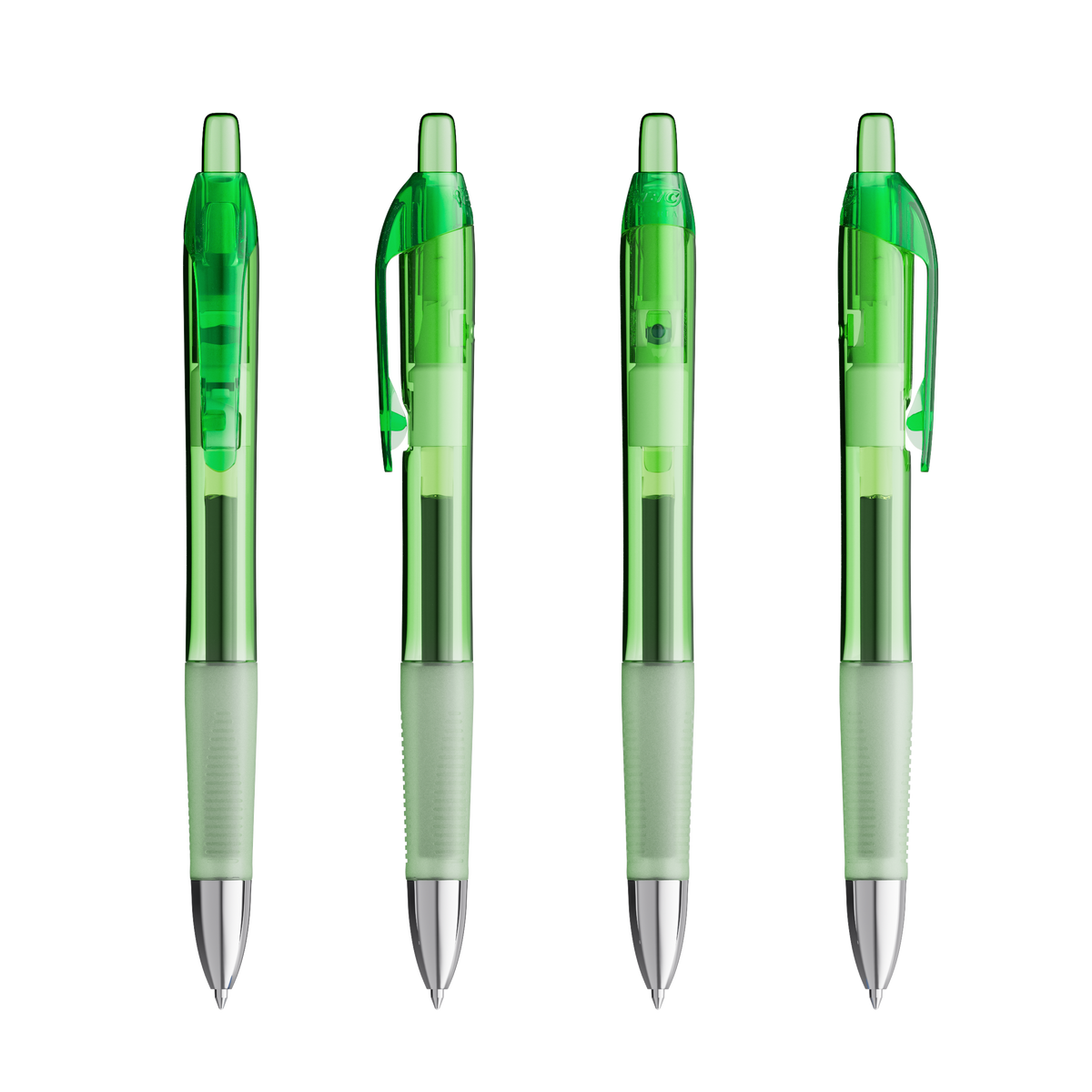 Vert Clair Transparent / Vert Clair Transparent / Encre Bleue