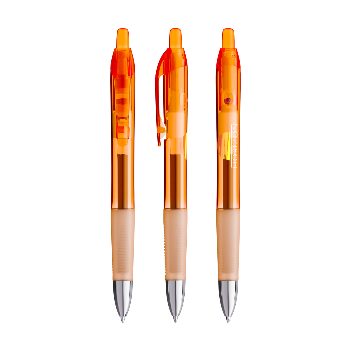 Orange Transparent / Orange Transparent / Encre Bleue