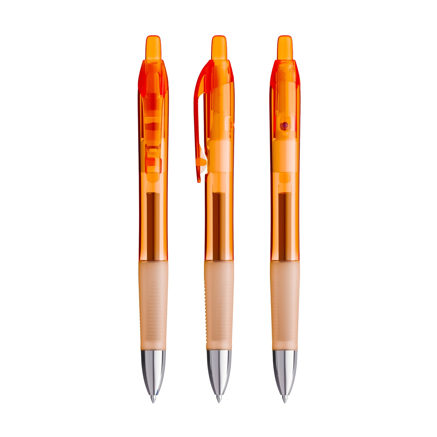 Orange Transparent / Orange Transparent / Encre Bleue