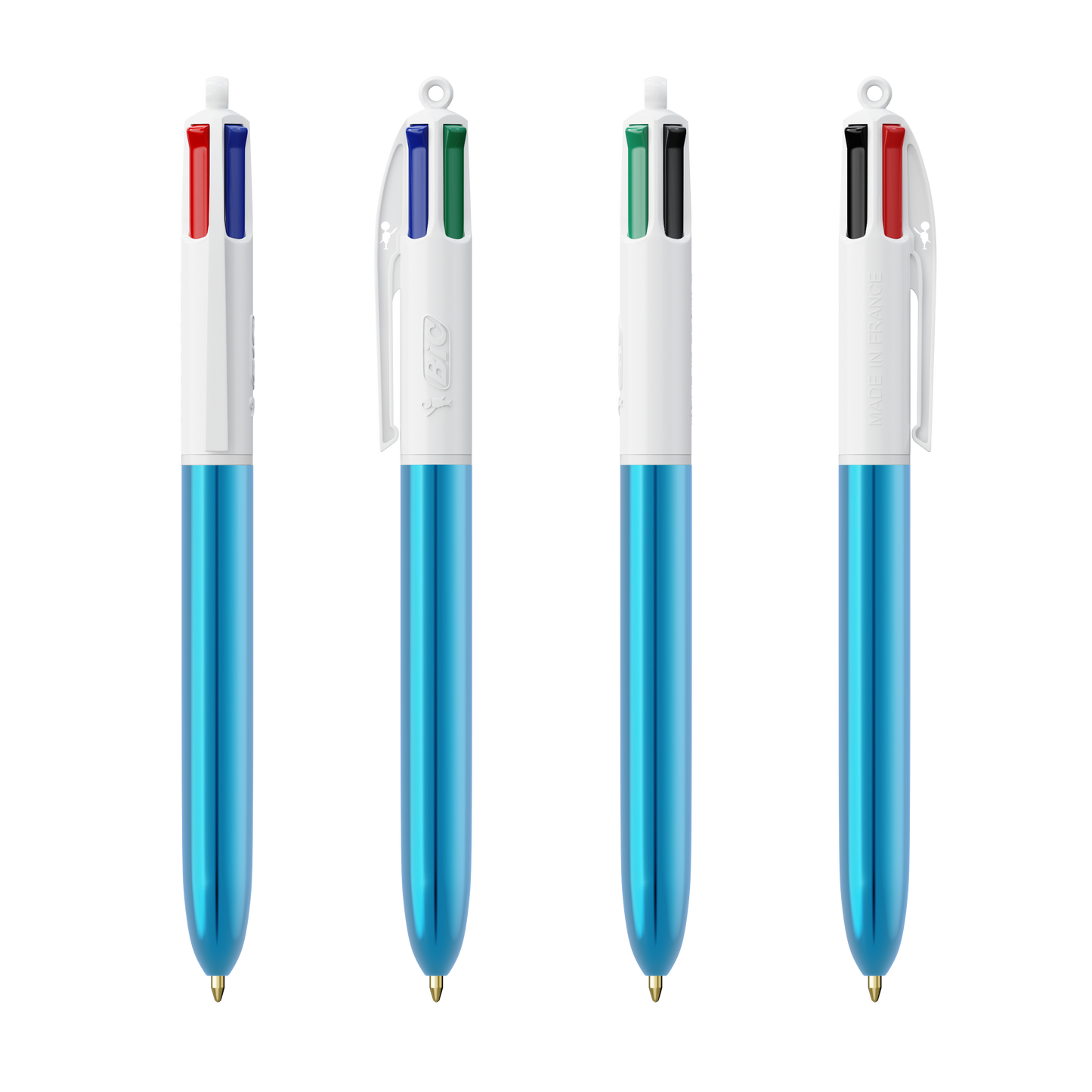 Blanc/Bleu Metallique