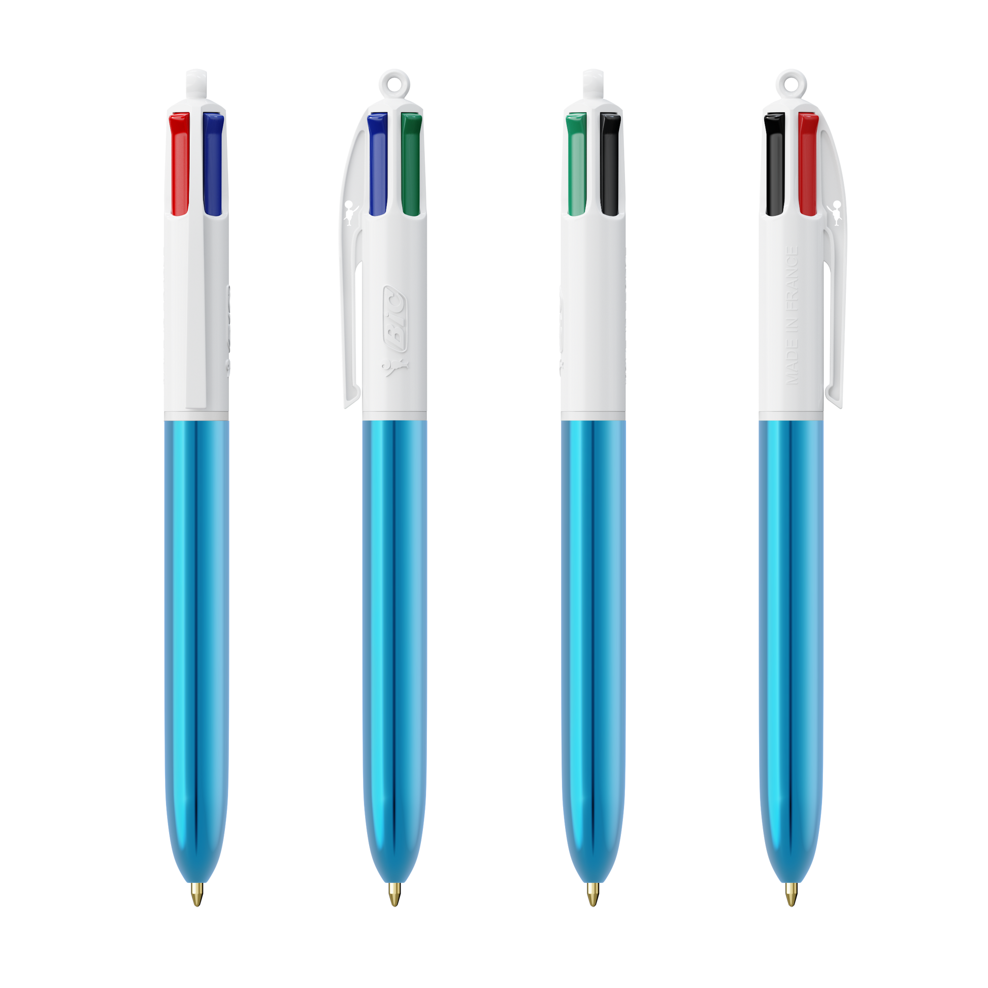 Blanc/Bleu Metallique