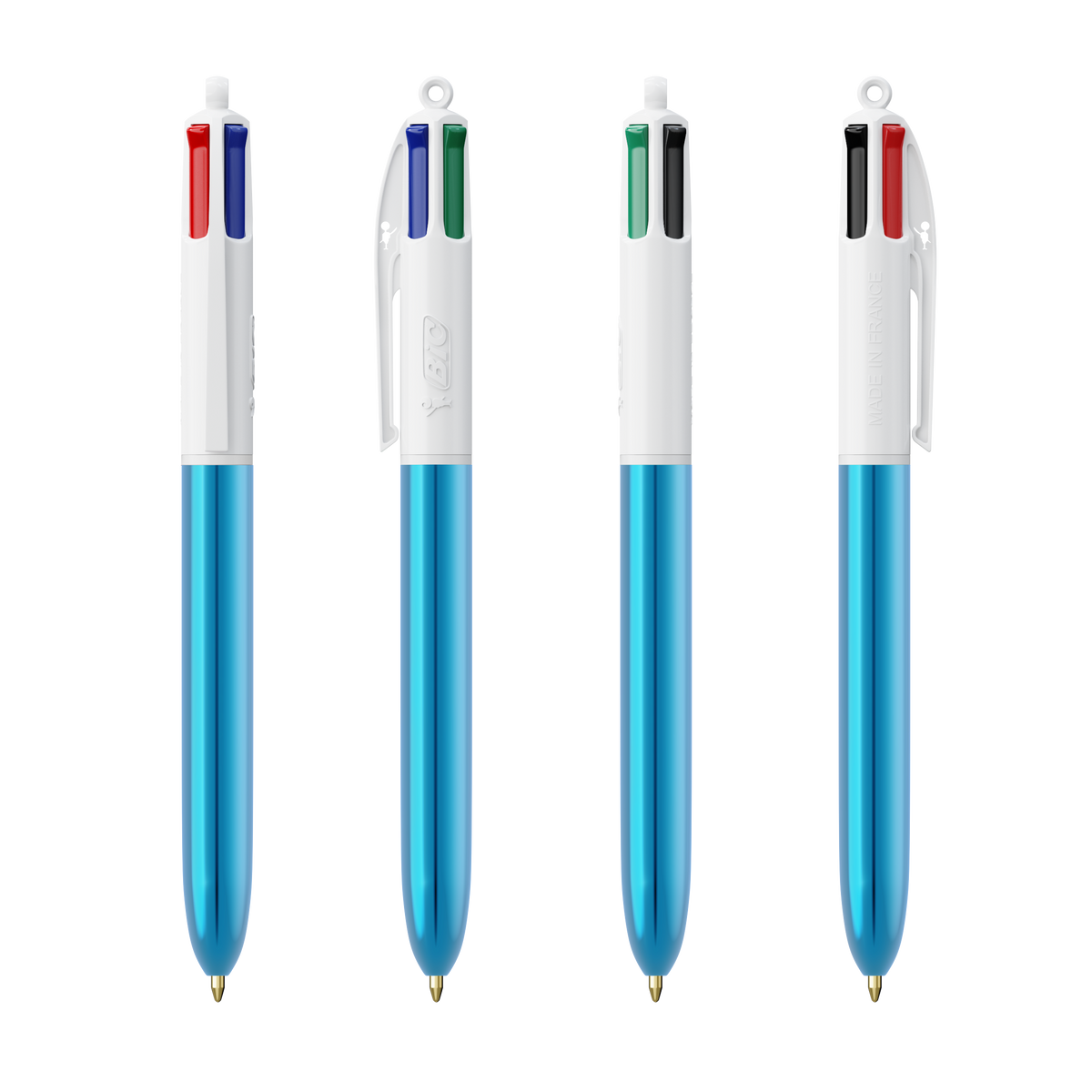 Blanc/Bleu Metallique