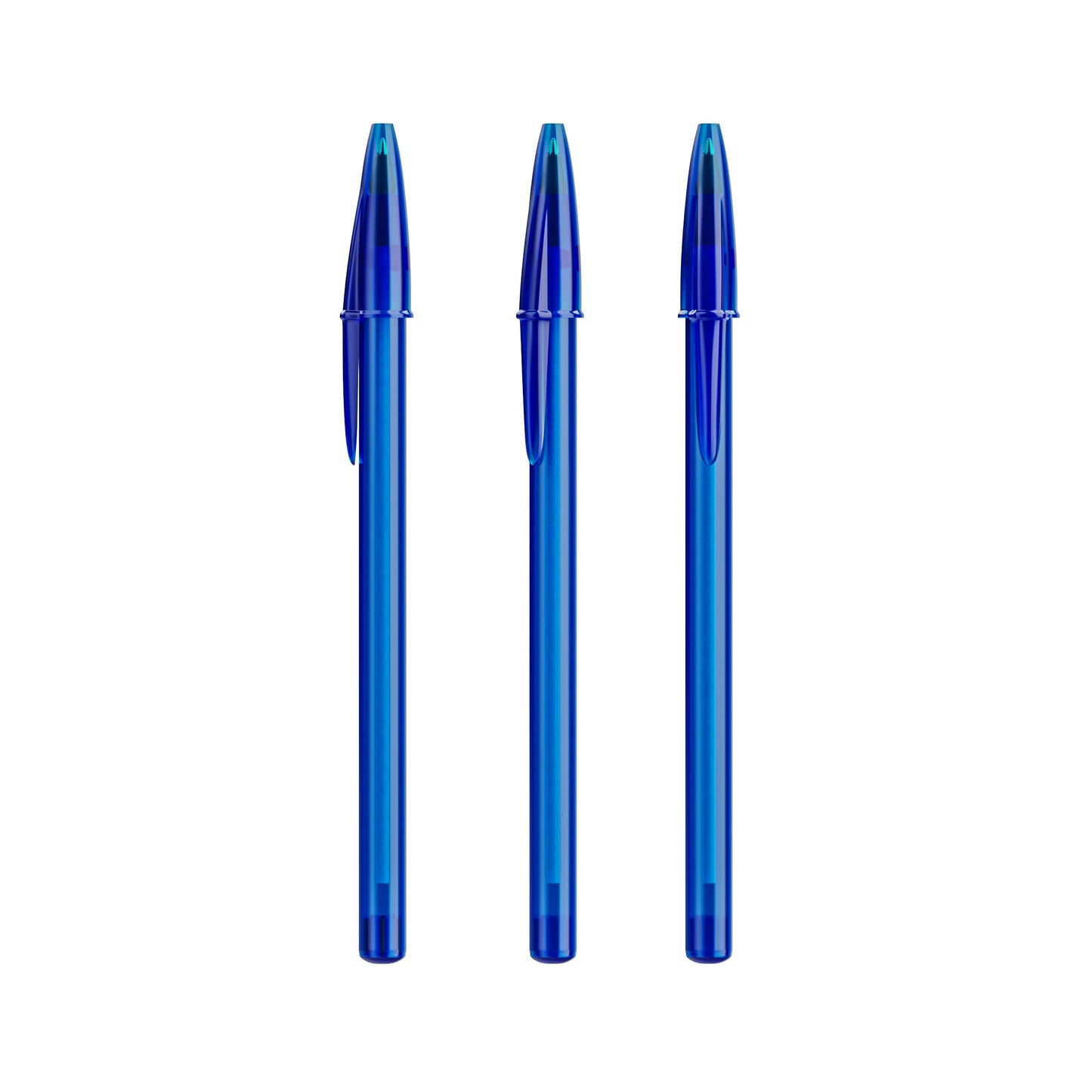 Bleu Foncé Transparent / Bleu Foncé Transparent /  Encre Bleue