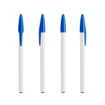 Blanc / Bleu / Encre Bleue