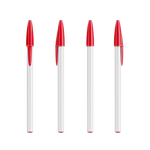 Blanc / Rouge / Encre Bleue