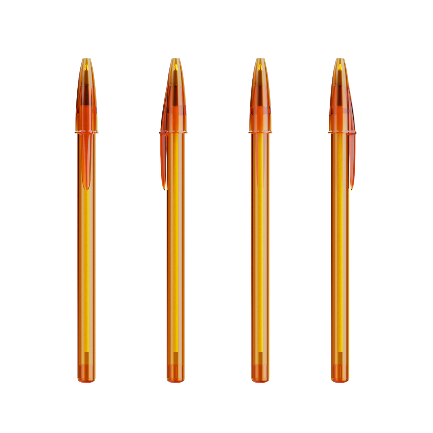 Orange Transparent / Orange Transparent / Encre Noire