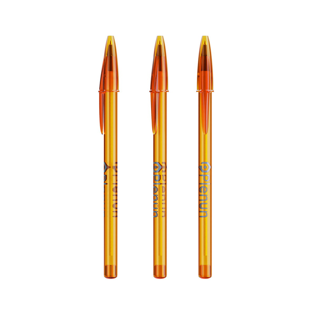 Orange Transparent / Orange Transparent / Encre Bleue