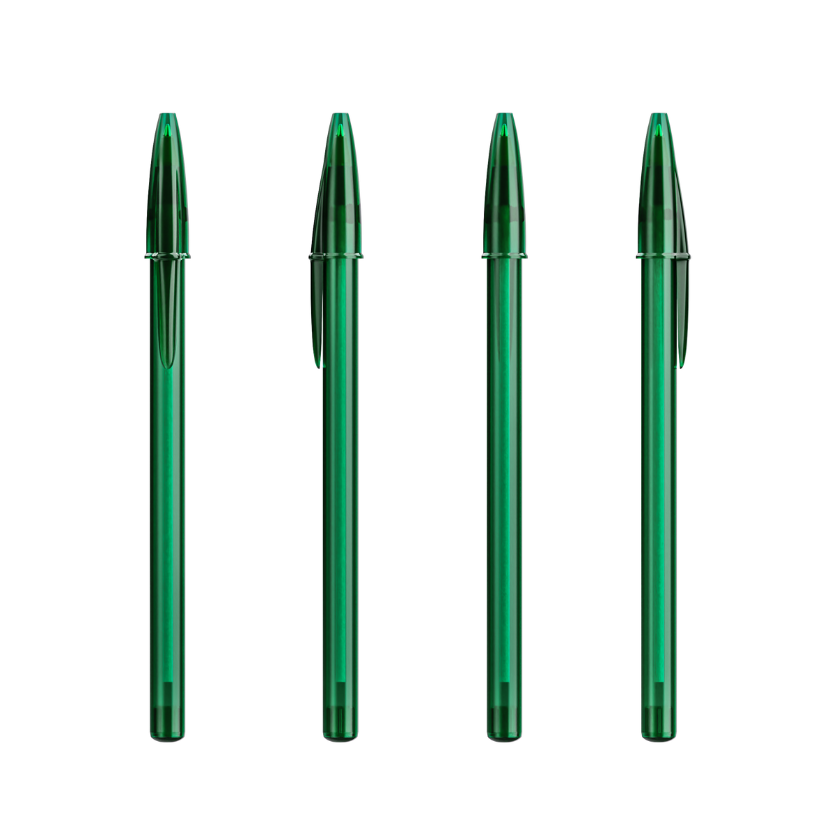 Vert Clair Transparent / Vert Clair Transparent / Encre Noire
