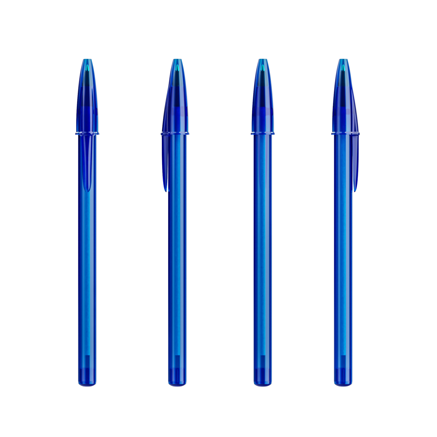 Bleu Foncé Transparent / Bleu Foncé Transparent /  Encre Noire