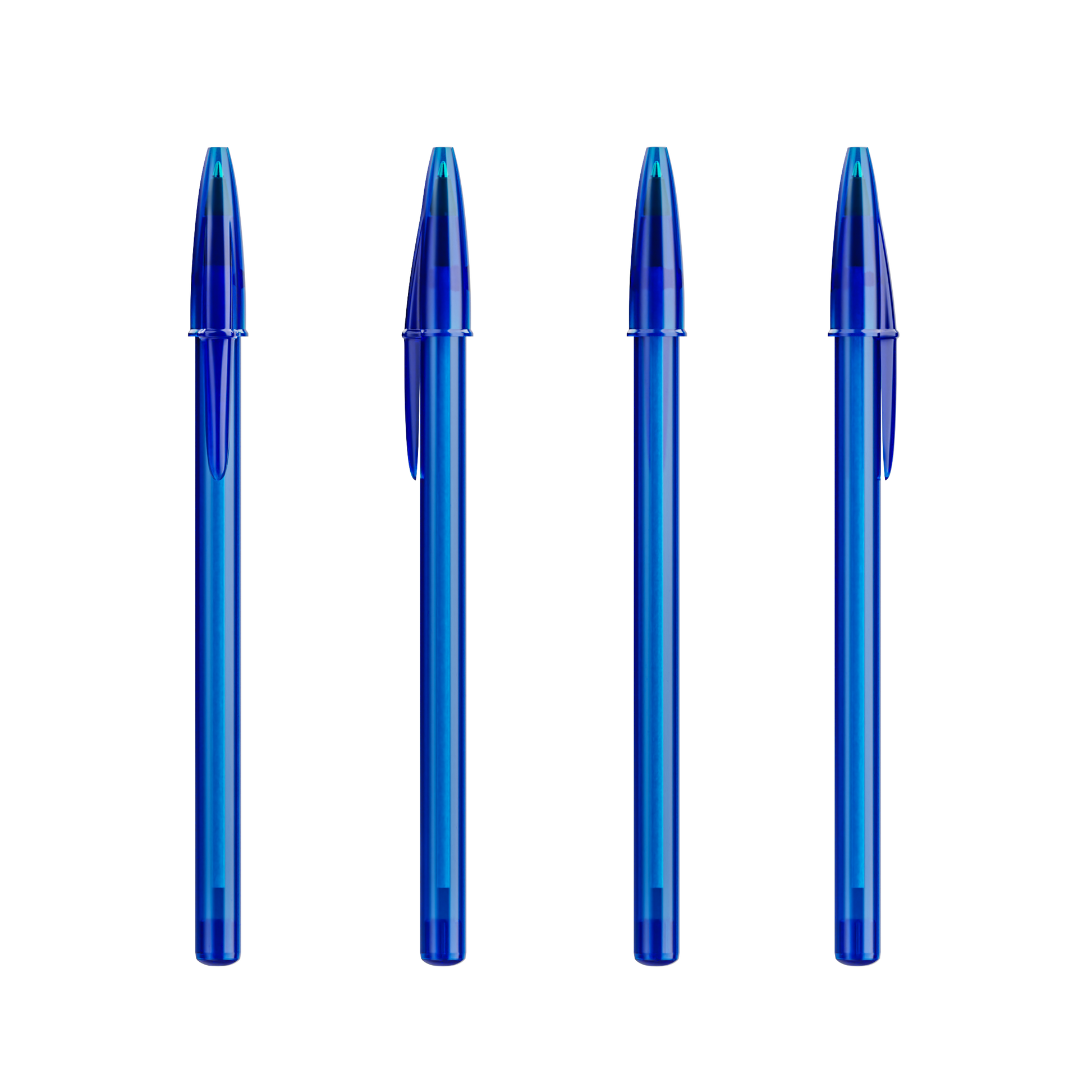 Bleu Foncé Transparent / Bleu Foncé Transparent /  Encre Noire