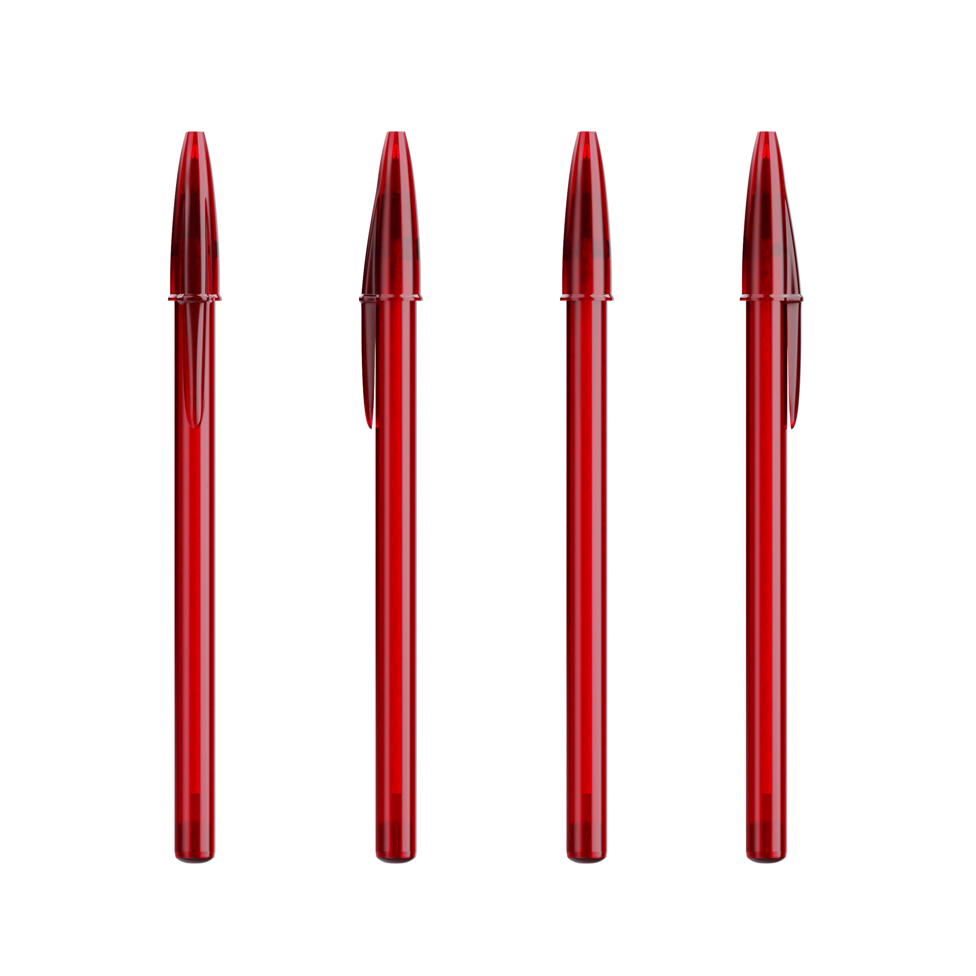 Rouge Transparent / Rouge Transparent / Encre Noire