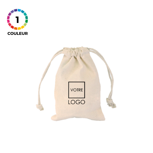 Sac pochon en coton - 10X15