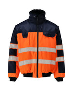SAFE IMAGE Veste pilote - Hi-vis Orange/Marine