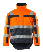 SAFE COMPETE Veste grand froid - Hi-vis Orange/Marine