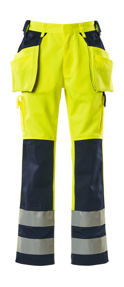 SAFE COMPETE Pantalon avec poches flottantes - Hi-vis Jaune/Marine