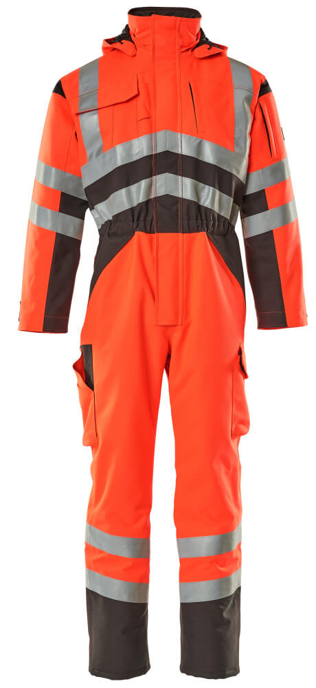 SAFE YOUNG Combinaison grand froid - Hi-vis rouge/Anthracite foncé