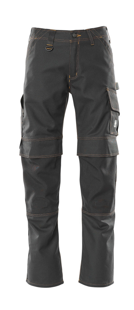 YOUNG Pantalon avec poches genouillères - Noir
