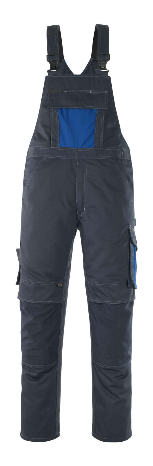 UNIQUE Salopette avec poches genouillères - Marine foncé/Bleu roi