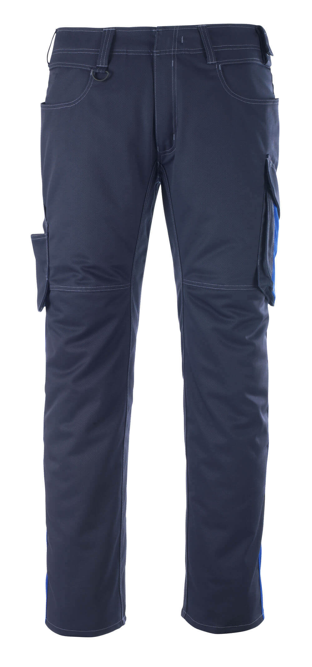UNIQUE Pantalon avec poches cuisse - Marine foncé/Bleu roi