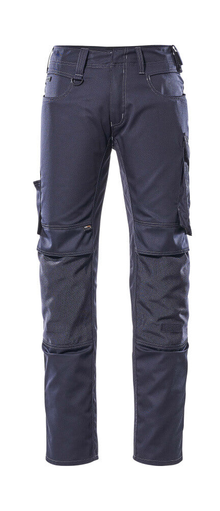 UNIQUE Pantalon avec poches genouillères - Marine foncé