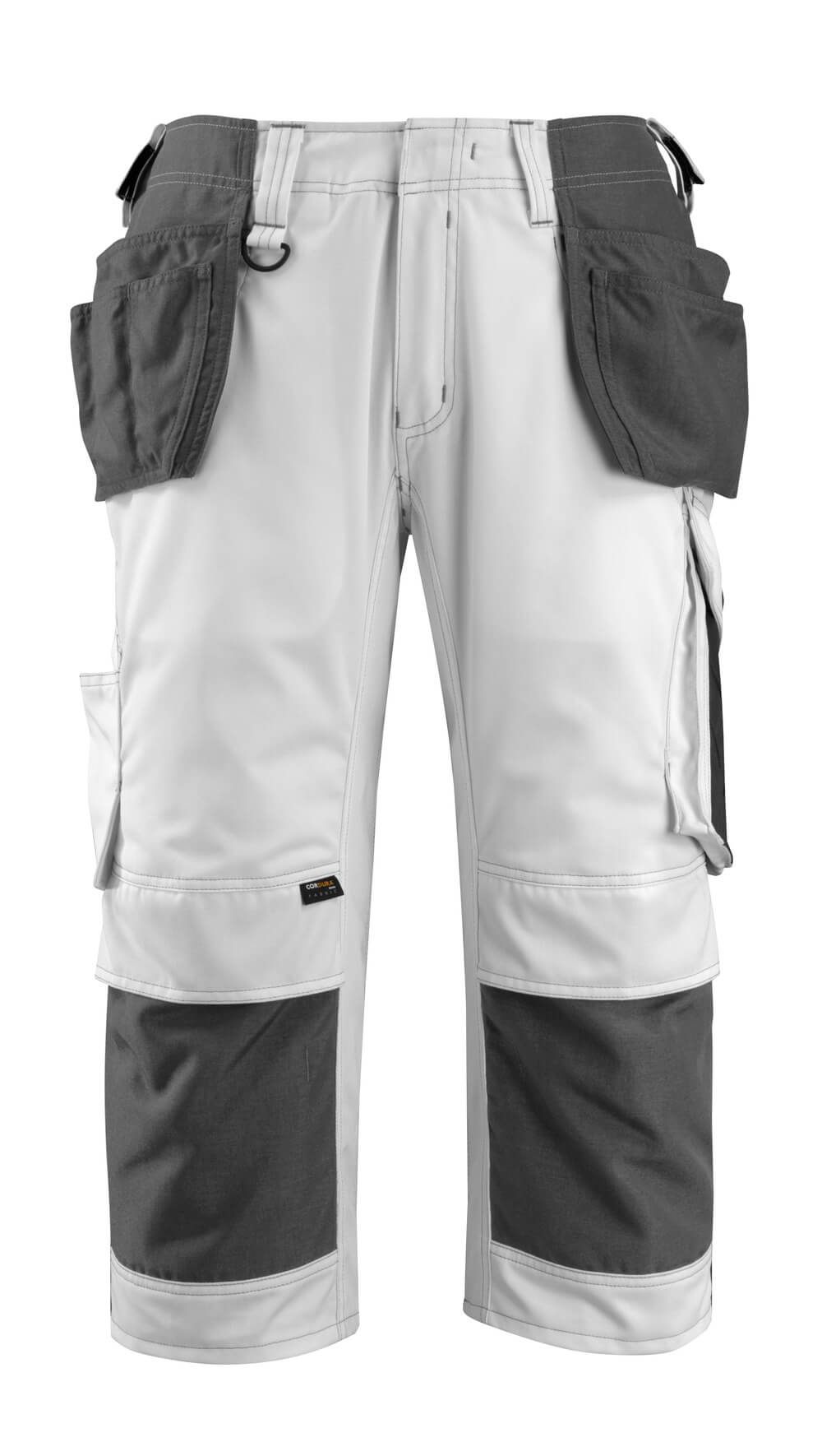 UNIQUE Pantacourt avec poches flottantes - Blanc/Anthracite foncé