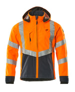 SAFE SUPREME Veste Softshell - Hi-vis Orange/Marine foncé