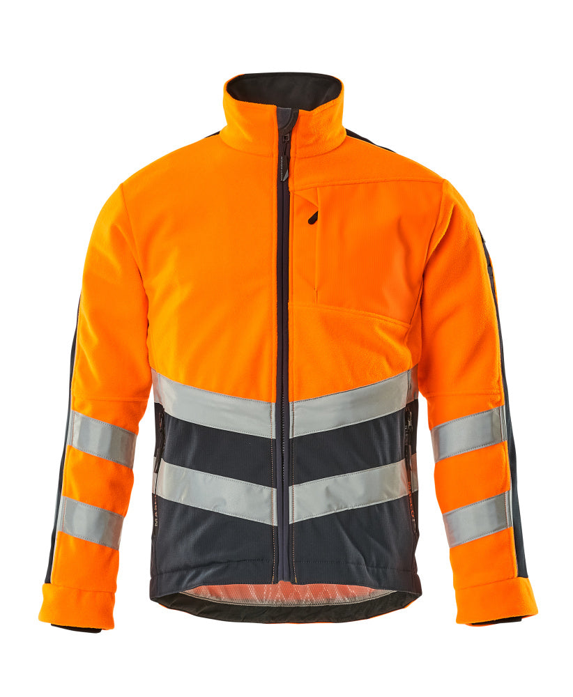 SAFE SUPREME Veste polaire - Hi-vis Orange/Marine foncé