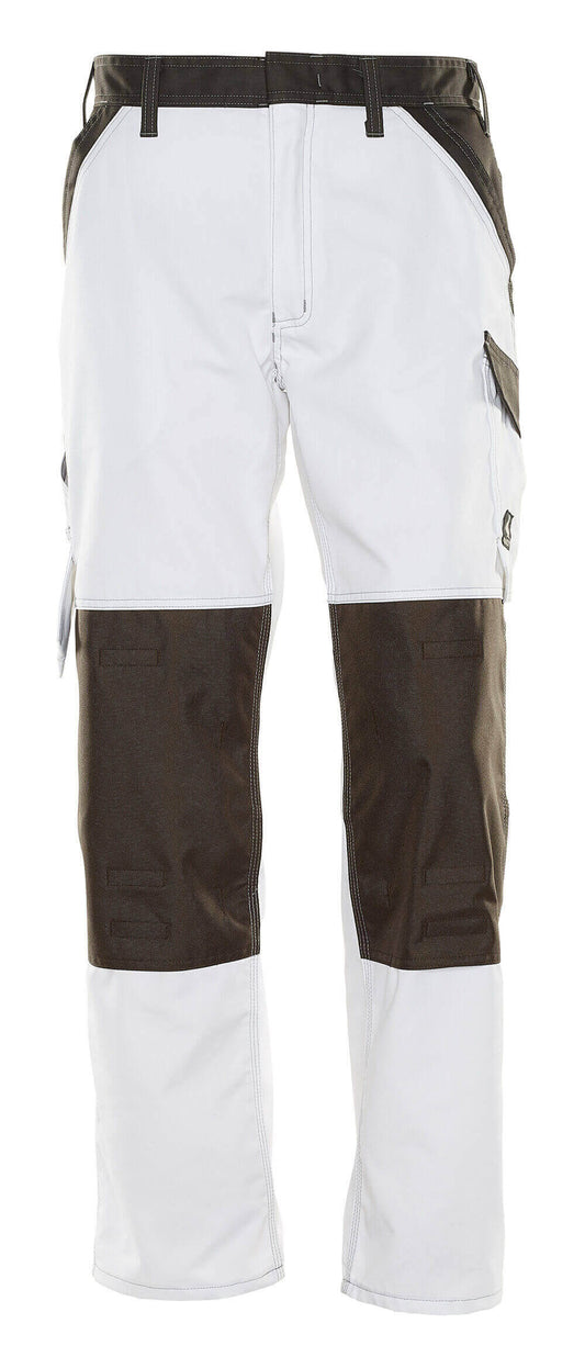 LIGHT Pantalon avec poches genouillères - Blanc/Anthracite foncé