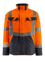 SAFE LIGHT Veste grand froid - Hi-vis Orange/Marine foncé