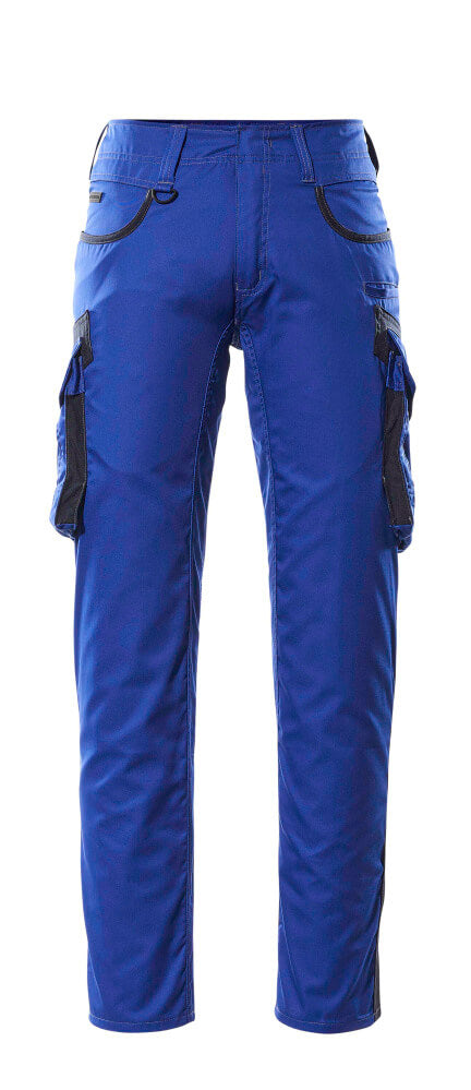 UNIQUE Pantalon avec poches cuisse - Bleu roi/Marine foncé