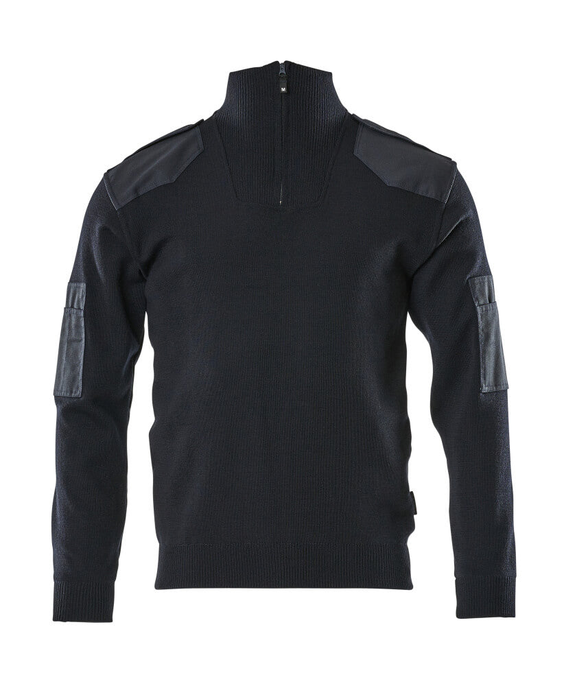 FRONTLINE Pull demi-zippé - Marine foncé