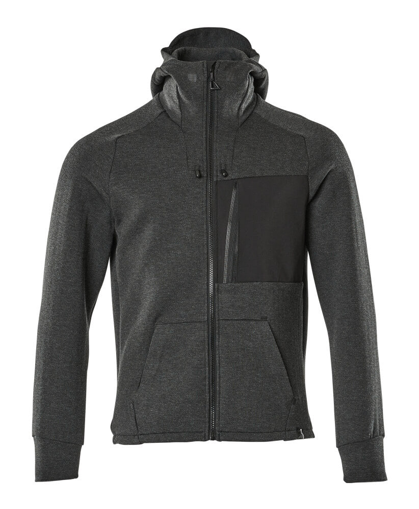 ADVANCED Sweat capuche zippé - Noir