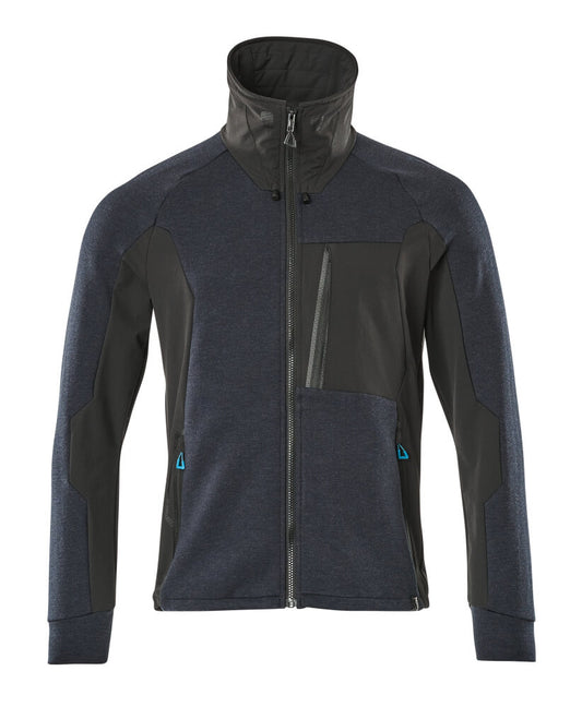 ADVANCED Sweatshirt zippé - Marine foncé/Noir