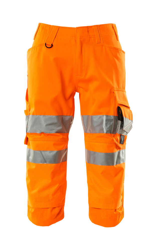 SAFE SUPREME Pantacourt avec poches genouillères - Hi-vis Orange