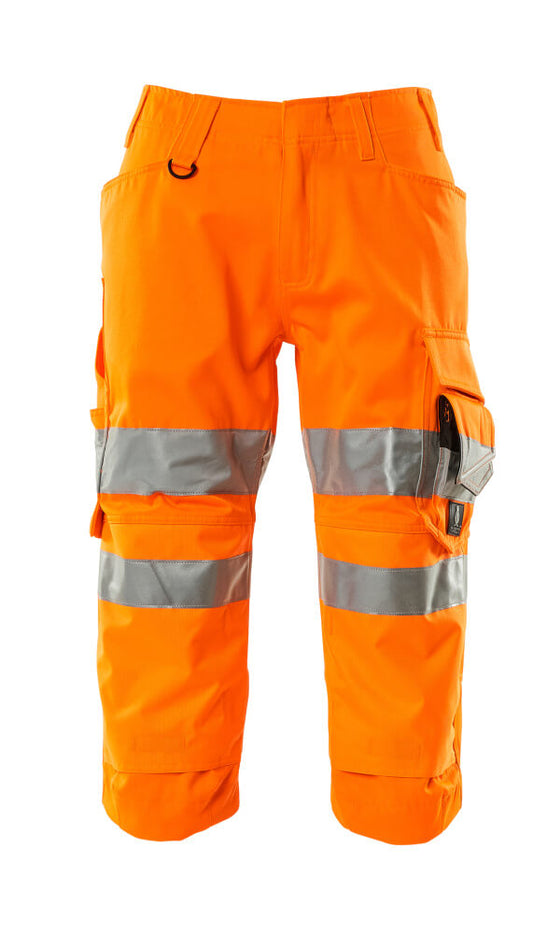 SAFE SUPREME Pantacourt avec poches genouillères - Hi-vis Orange