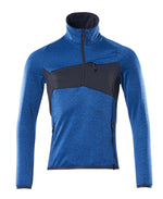 ACCELERATE Pull polaire demi-zippé - Bleu olympien/Marine foncé