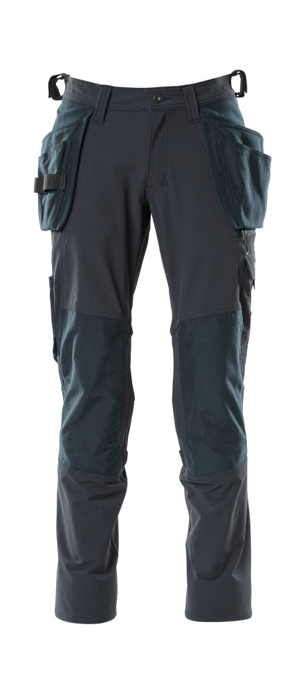 ACCELERATE Pantalon avec poches flottantes - Marine foncé