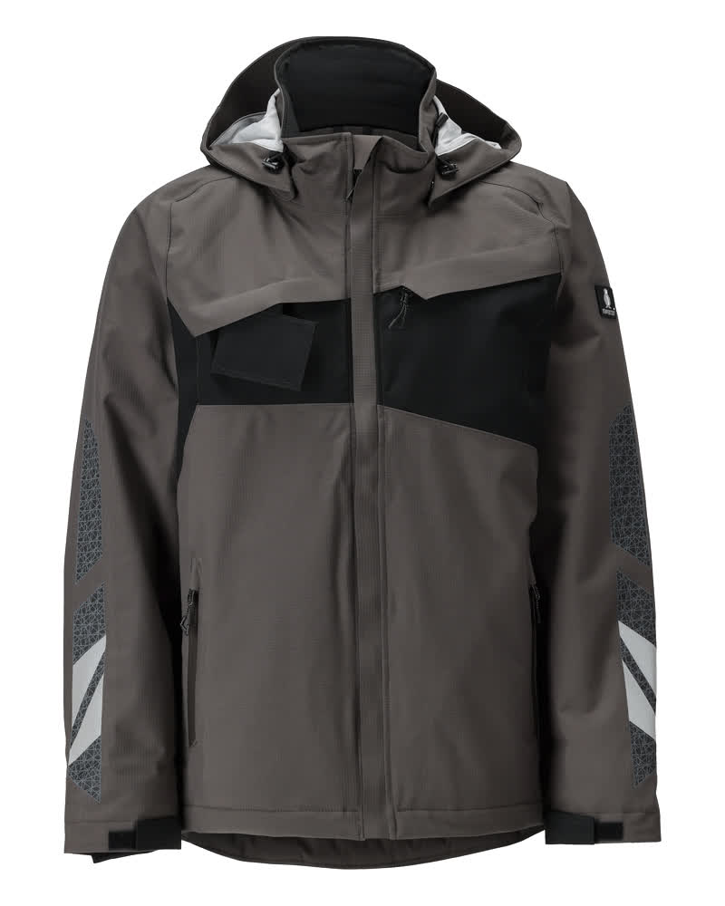ACCELERATE Veste grand froid - Anthracite foncé/Noir