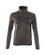 ACCELERATE Pull polaire demi-zippé - Anthracite foncé/Noir