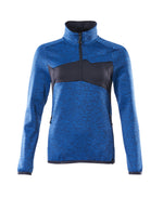 ACCELERATE Pull polaire demi-zippé - Bleu olympien/Marine foncé