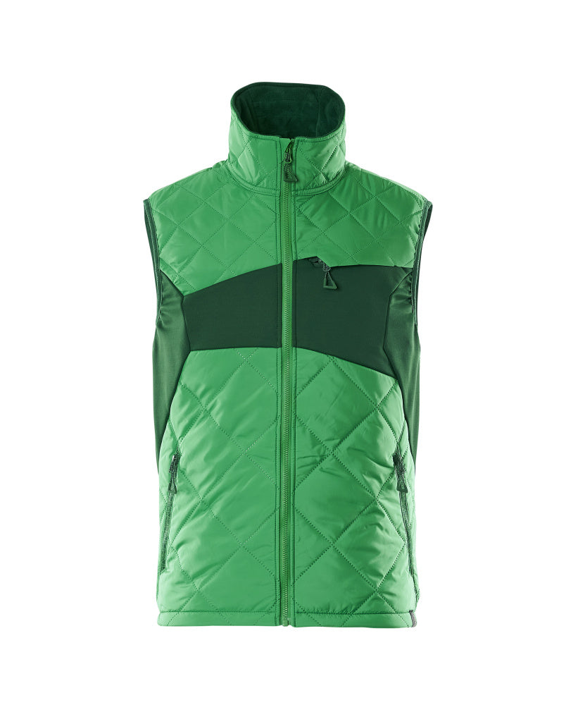 ACCELERATE Gilet thermique - Vert gazon/Vert bouteille