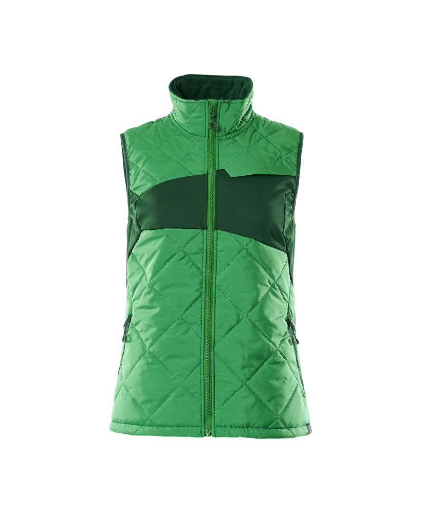 ACCELERATE Gilet thermique - Vert gazon/Vert bouteille