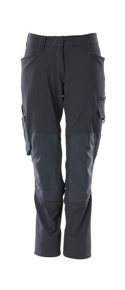 ACCELERATE Pantalon avec poches genouillères - Marine foncé