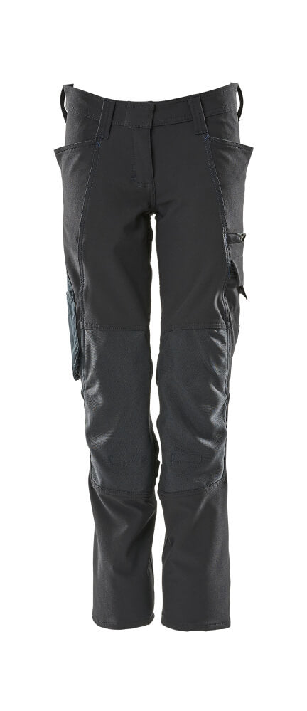 ACCELERATE Pantalon avec poches genouillères - Marine foncé
