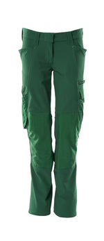 ACCELERATE Pantalon avec poches genouillères - Vert bouteille