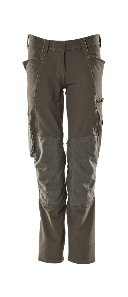 ACCELERATE Pantalon avec poches genouillères - Anthracite foncé