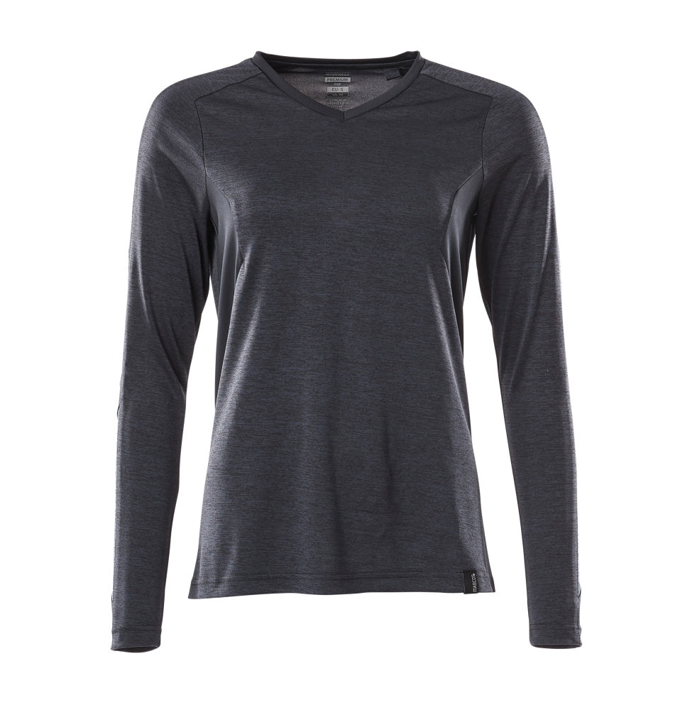 ACCELERATE T-shirt, manches longues - Marine foncé chiné