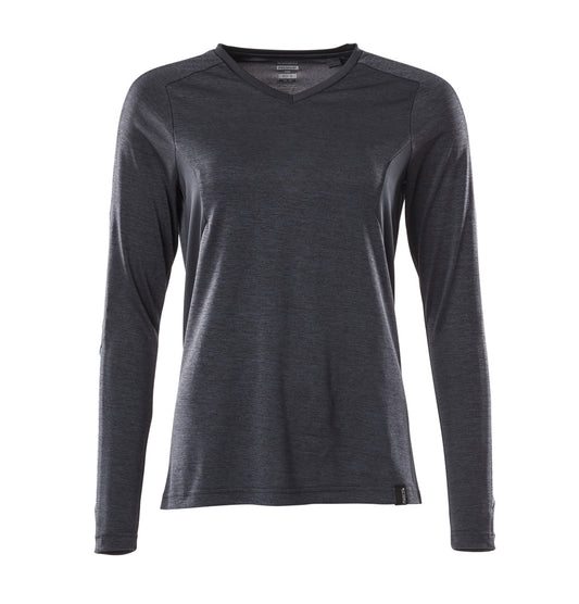 ACCELERATE T-shirt, manches longues - Marine foncé chiné