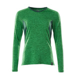 ACCELERATE T-shirt, manches longues - Vert gazon chiné/Vert bouteille