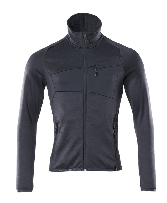 ACCELERATE Pull polaire zippé - Marine foncé
